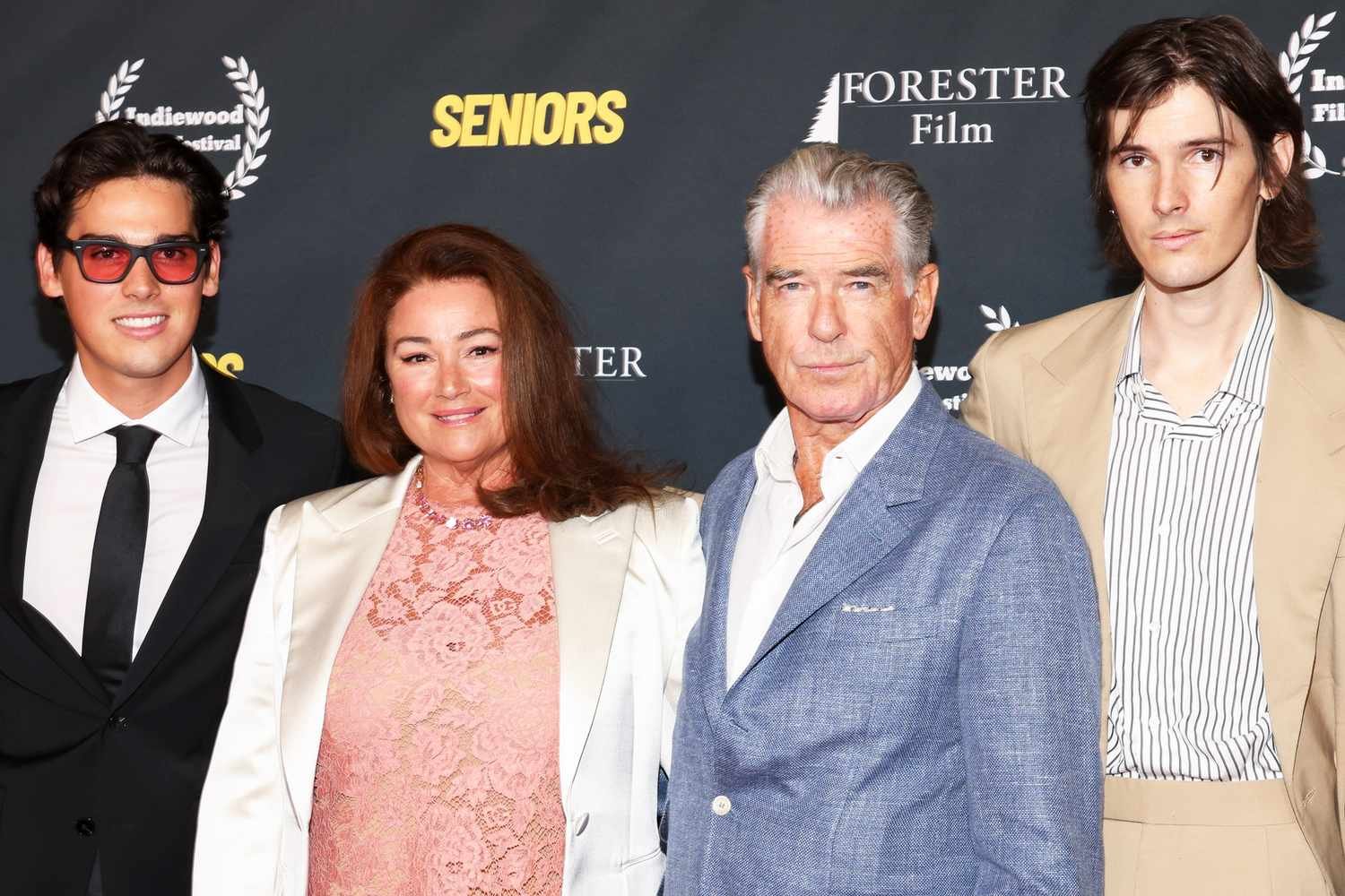Paris Brosnan, Keely Shaye Smith, Pierce Brosnan, Dylan Brosnan
