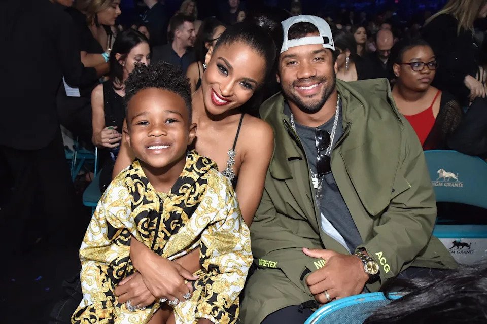 Ciara and Russell Wilson with their son Future at the Billboard Music Awards in 2019.Credit: Getty Images