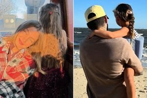 Gigi Hadid and her daughter Khai in January 2026 ; Zayn Malik and his daughter Khai in September 2024.