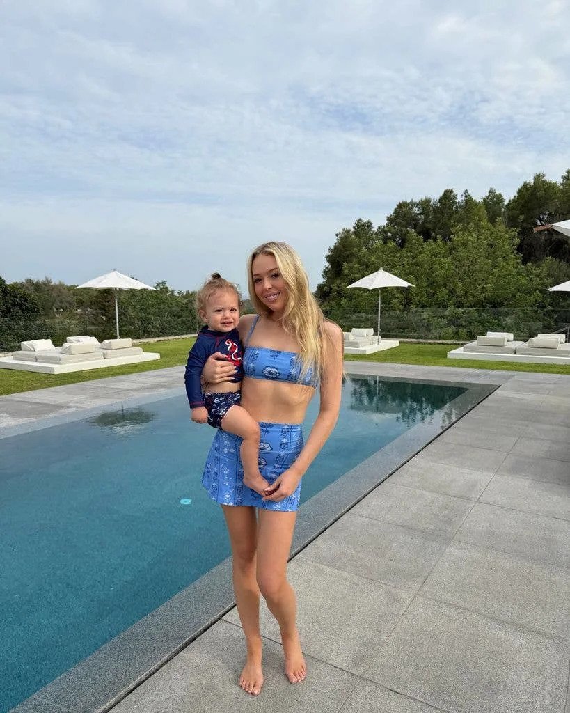 tiffany trump bikini holding son